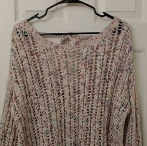 Aeo beautiful open stitch sweater xl